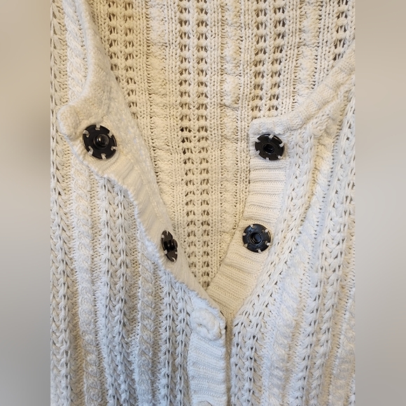 Women's Calvin Klein Cardigan Sweater with Button Snap Closure Size Small - Picture 6 of 6